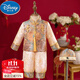 迪士尼（Disney）周歲禮服男寶寶秋冬季新中式嬰兒生日唐裝衣服男童一周歲抓周套裝 2332金色【套裝+帽子】 90