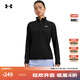 安德瑪（UNDERARMOUR）UA秋冬Tech?女子羅紋訓練運動(dòng)長(cháng)袖T恤1389857 黑色001 L
