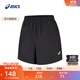 亞瑟士ASICS女子跑步短褲吸濕排汗百搭舒適透氣短褲 2012D261-001 黑色 L