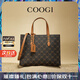 COOGI包包女款2025年品牌輕奢侈女士包斜挎包生日情人節禮物送女友老婆 咖色