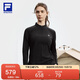 FILA 斐樂(lè)官方女子針織長(zhǎng)袖上衣2025秋健身運(yùn)動(dòng)半拉鏈簡(jiǎn)約長(zhǎng)T