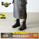 馬丁博士（Dr.Martens）1460 Pascal MONO冬荔枝紋軟皮女馬丁靴 黑色 36