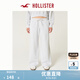 HOLLISTER25春夏baggy慵懶歐若風(fēng)抓絨運動(dòng)衛褲長(cháng)褲女裝KI347-5022 淺灰色 M (74A)短版