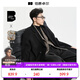 伯爵卓爾高端全羊毛雙面呢大衣100%男士2025秋冬季新款中長(cháng)款通勤男裝外套 月夜黑 【新批次-無(wú)內膽】 XL (180)