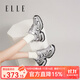 ELLE老爹鞋女百搭時(shí)尚個(gè)性新款厚底增高戶外休閑運(yùn)動(dòng)鞋 銀色 36 (230mm) 標(biāo)準(zhǔn)碼