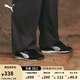 彪馬（PUMA）劉憲華同款復古跑鞋紅色薄底T頭鞋男女EASY RIDER 399028 黑色-白-10 42