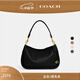蔻馳（COACH）CARY系列女士經(jīng)典標志斜挎包單肩馬鞍包女包 B4/黑色
