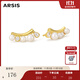 Arsis純真年代微笑耳釘女原創(chuàng  )設計S925銀優(yōu)雅法式復古風(fēng)送女友禮物 微笑耳釘