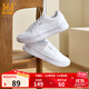 361°板鞋女鞋秋冬季新款青禾百搭小白鞋革面加絨保暖休閑運動(dòng)鞋子女 361度白【秋季新品】 38