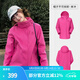 駱駝[王俊凱同款]駱駝3514系列單沖硬殼沖鋒衣男女防水登山服亮色外套 A25BA45081，紫玫紅，女 M