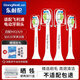 東耐倫 適配飛利浦電動(dòng)牙刷頭配HX6730HX6761HX6806HX3216HX6512適配鉆石7系、9系 4支 【無(wú)銅工藝】鉆石白色款