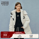 Teenie Weenie小熊羽絨服女冬季潮酷工裝保暖連帽羽絨外套女 象牙白 S 160
