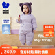 迷你巴拉巴拉連體羽絨服男女童寶寶冬季加厚三防萌趣動(dòng)物毛絨帽羽絨連體衣