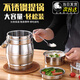 京川旭保溫飯盒多層保溫飯桶手提式不銹鋼湯桶分層打包飯菜盒成人便當盒 3.0L鼓型 （保溫3-6小時(shí)）