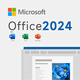 微軟一次買(mǎi)斷 正版office2021永久激活碼2019終身版macoffice軟件2024 Office 家庭版 2024 Win10 11/Mac