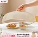 摩登主婦菜蓋罩2025新款家用剩菜罩子食物罩菜神器餐桌飯菜遮塵罩 長(cháng)方形 奶油白