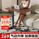 鯨琨80cm加大可移動(dòng)氣動(dòng)升降桌任意桌床邊電腦桌學(xué)習辦公書(shū)桌小桌子