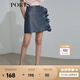 PORTS寶姿 商場(chǎng)同款新品女裝造型波點(diǎn)半身短裙SL8S004KFP023 丈青混色 S 4