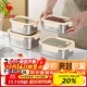 三四鋼不銹鋼飯盒316L密封保鮮盒餐盒水果便當盒小學(xué)生帶飯800ml 38421