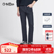 金利來(lái)【加絨加厚/含鵝絨絲】秋冬新款牛仔褲男水洗直筒商務(wù)休閑褲子 藏藍(lán)-95 36 180/90A 推薦155-165斤