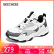 斯凱奇（Skechers）老爹鞋男鞋秋季厚底熊貓鞋軟底百搭休閑運動(dòng)鞋118330