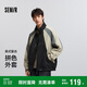 森馬（Semir）夾克男美式復古運動(dòng)風(fēng)外套2025春季戶(hù)外拼色上衣寬松107124108114