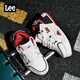 Lee鞋子男秋冬真皮男鞋時(shí)尚厚底增高板鞋2025輕奢高端休閑鞋百搭男鞋 米黃色L253UB385 44