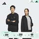 adidas休閑舒適寬松加絨連帽夾克外套男女秋冬阿迪達斯官方輕運動(dòng)   黑色   L
