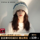 CinvaiKrose日系毛絨漁夫帽子女2025秋冬季彩色大頭圍毛絨帽 白色【輕奢小眾高級感送閨蜜】