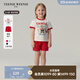 Teenie Weenie Kids小熊童裝25年款新款男女寶寶印花短袖短褲套裝 紅色 90 cm