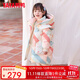 鴨鴨兒童羽絨服女童中長款洋氣加厚小童寶寶新款卡通冬裝外套YD