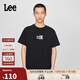 Lee25新品舒適版圓領(lǐng)Logo印花男女同款短袖T恤休閑