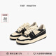 FOOT INDUSTRY 足下工業(yè)「品牌經(jīng)典」90s滑板鞋運動(dòng)休閑復古訓練板鞋男女百搭 黑色/米白 40