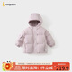 童泰（TONGTAI）寶寶羽絨服外套冬季兒童衣服男女童鴨絨服五防連帽上衣紫色100cm
