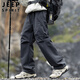 JEEP SPIRIT吉普可拆卸內膽羽絨褲男款冬季三合一保暖防風(fēng)褲子 巖石灰 XL