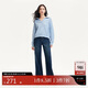 VEROMODA 牛仔褲女2025春季新款高腰牛仔直筒褲明線(xiàn)設計丹寧風(fēng)325132038
