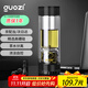 果茲（GUOZI）茶水分離杯雙層高硼硅玻璃杯辦公家用水杯男泡茶杯子送老公禮物