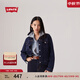 Levi's李維斯女士美式懷舊復古巴恩風(fēng)時(shí)尚深藍顯瘦牛仔夾克外套 深牛仔色 M