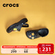 卡駱馳（CROCS）洞洞鞋貝雅男鞋女鞋輕便耐磨一腳蹬拖鞋休閑鞋|10126 黑色-001 41 /42(260mm)