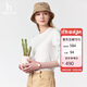 哈吉斯（HAZZYS）女裝25春PHIZ圓領(lǐng)長(cháng)袖T恤衫ABTSE0CAX03 米黃色OW L(165/88A40)