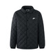 耐克（NIKE）男棉服25冬新款格紋翻領(lǐng)外套休閑保暖棉衣夾克 HV1378-010 XL