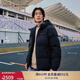 TOMMY HILFIGER【防風(fēng)防水】25秋冬男裝90鵝絨戶(hù)外御寒保暖耐磨連帽羽絨服外套 藏青色DW5 L （推薦：150-165斤）