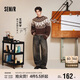 森馬（Semir）王安宇同款丨牛仔褲男復古彎刀褲25冬長(cháng)褲丹寧布褲子109725124107