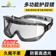 代爾塔（DELTAPLUS）防護眼鏡 防沙風(fēng)護目鏡 透明鏡片 防沖擊防霧防化防飛濺 騎行擋風(fēng)眼罩 透明/黑色(防風(fēng)防飛濺) 101104