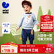 迷你巴拉男童女童長(cháng)袖套裝秋寶寶入園不易變形衛衣長(cháng)褲兩件套新品