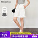 Olrain歐芮兒休閑褲女夏季2025新款百搭職場通勤氣質(zhì)短褲 白色 XL 170/76A/XL