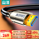 山澤HDMI2.1版光纖線(xiàn) 8K60Hz發(fā)燒級高清線(xiàn)家庭影院工程裝修布線(xiàn)電腦機頂盒接電視顯示器投影儀8米EGH08