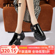 星期六樂(lè )福鞋女粗跟厚底休閑時(shí)尚輕便百搭英倫風(fēng)2025春季新款 黑色 40 (250mm) 標準碼