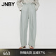 JNBY/江南布衣春夏季香蕉褲女高腰棉寬松闊腿褲顯瘦百搭通勤5O5E15280 314/淺軍綠 XS
