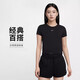 耐克(NIKE)春夏女短袖圓領T恤 運動休閑 緊身衣FV5509-010 黑L